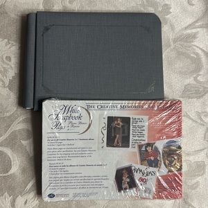 5 x 7 Gray Creative Memories Album & White Scrapbook Pages